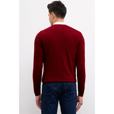 USP Maroon V-Neck Sweater | Montivo Pakistan