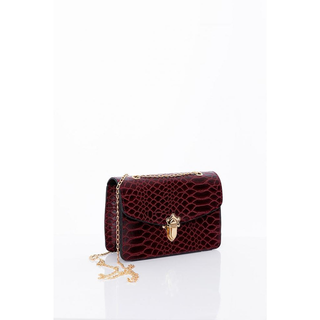 Red discount side purse