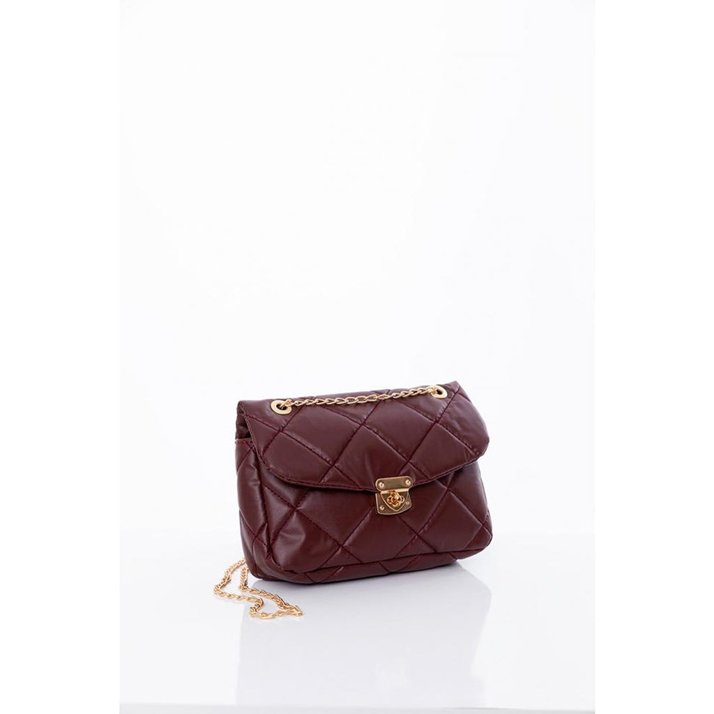 Brown Chain Strap Quilted Bag | Montivo Pakistan