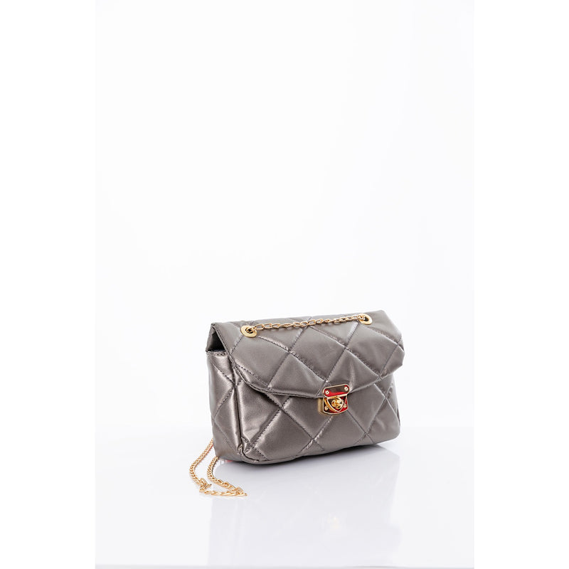 Silver Chain Strap Quilted Bag | Montivo Pakistan