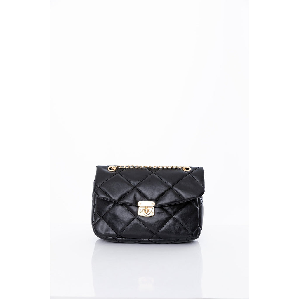 Black Chain Strap Quilted Bag | Montivo Pakistan