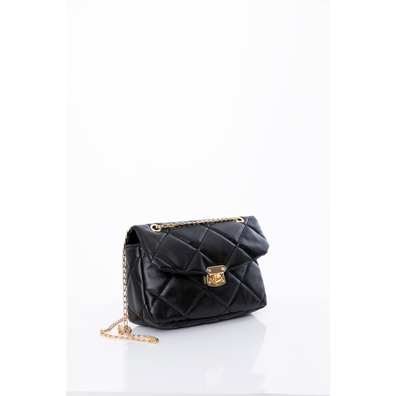Black Chain Strap Quilted Bag | Montivo Pakistan
