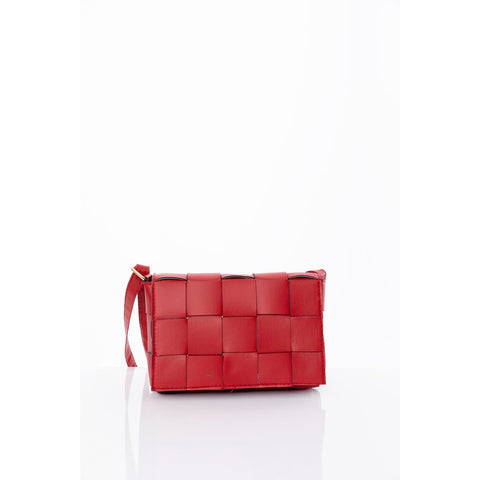 Red Square Patterned Hand And Shoulder Bag | Montivo Pakistan
