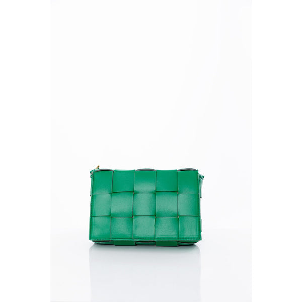 Green Square Patterned Hand And Shoulder Bag | Montivo Pakistan