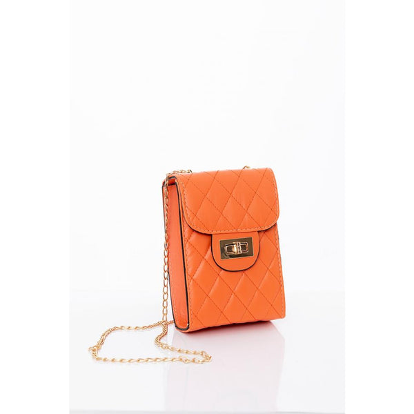 Rust Chain Strap Quilted Bag | Montivo Pakistan