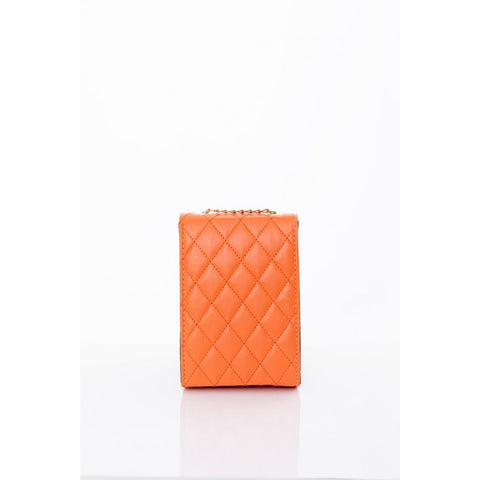 Rust Chain Strap Quilted Bag | Montivo Pakistan