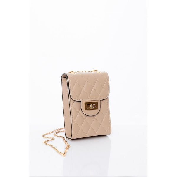 Beige Chain Strap Quilted Bag | Montivo Pakistan