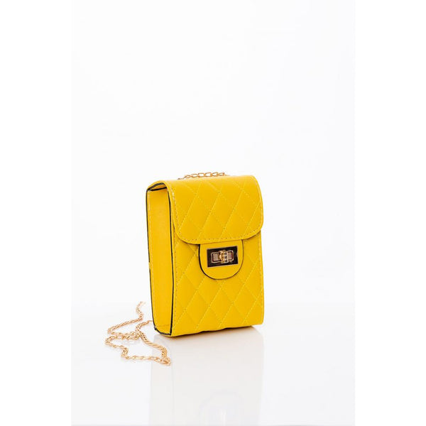 Yellow Chain Strap Quilted Bag | Montivo Pakistan
