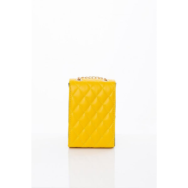 Yellow Chain Strap Quilted Bag | Montivo Pakistan