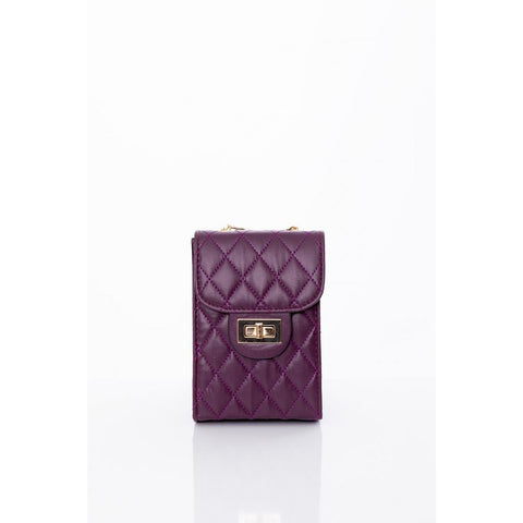 Purple Chain Strap Quilted Bag | Montivo Pakistan