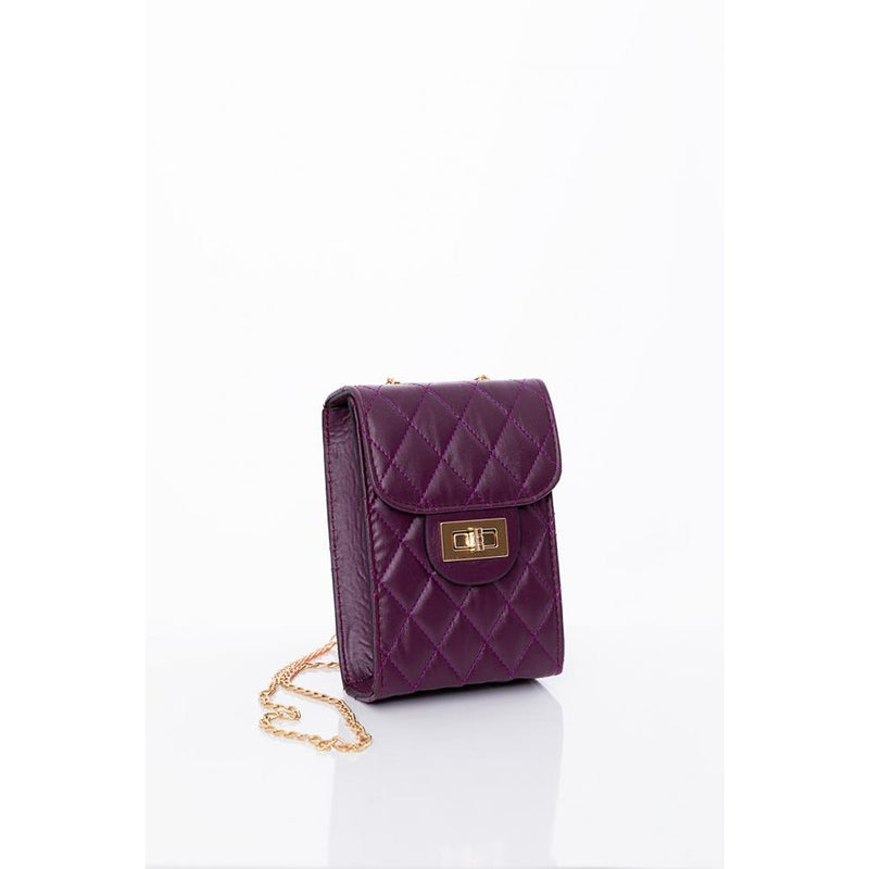 Purple Chain Strap Quilted Bag | Montivo Pakistan