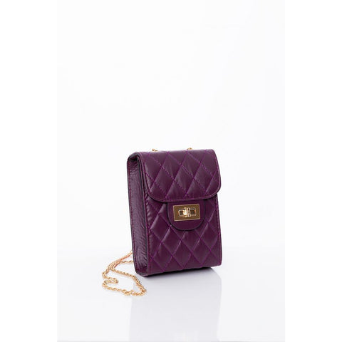 Purple Chain Strap Quilted Bag | Montivo Pakistan