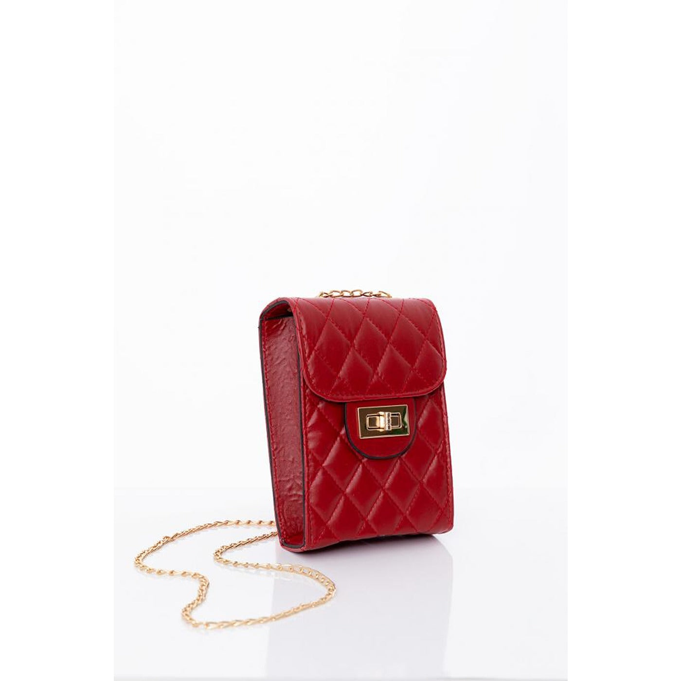 Red Chain Strap Quilted Bag | Montivo Pakistan