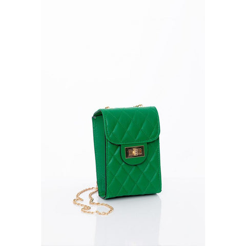 Green Chain Strap Quilted Bag | Montivo Pakistan