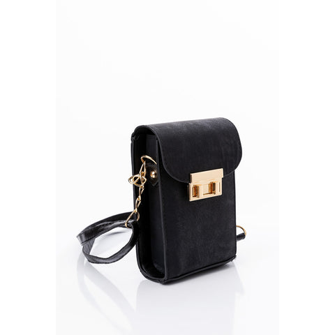 Black Shoulder Strap Wallet Bag | Montivo Pakistan