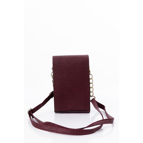 Maroon Shoulder Strap Wallet Bag | Montivo Pakistan