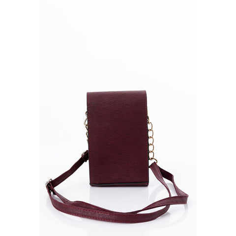 Maroon Shoulder Strap Wallet Bag | Montivo Pakistan