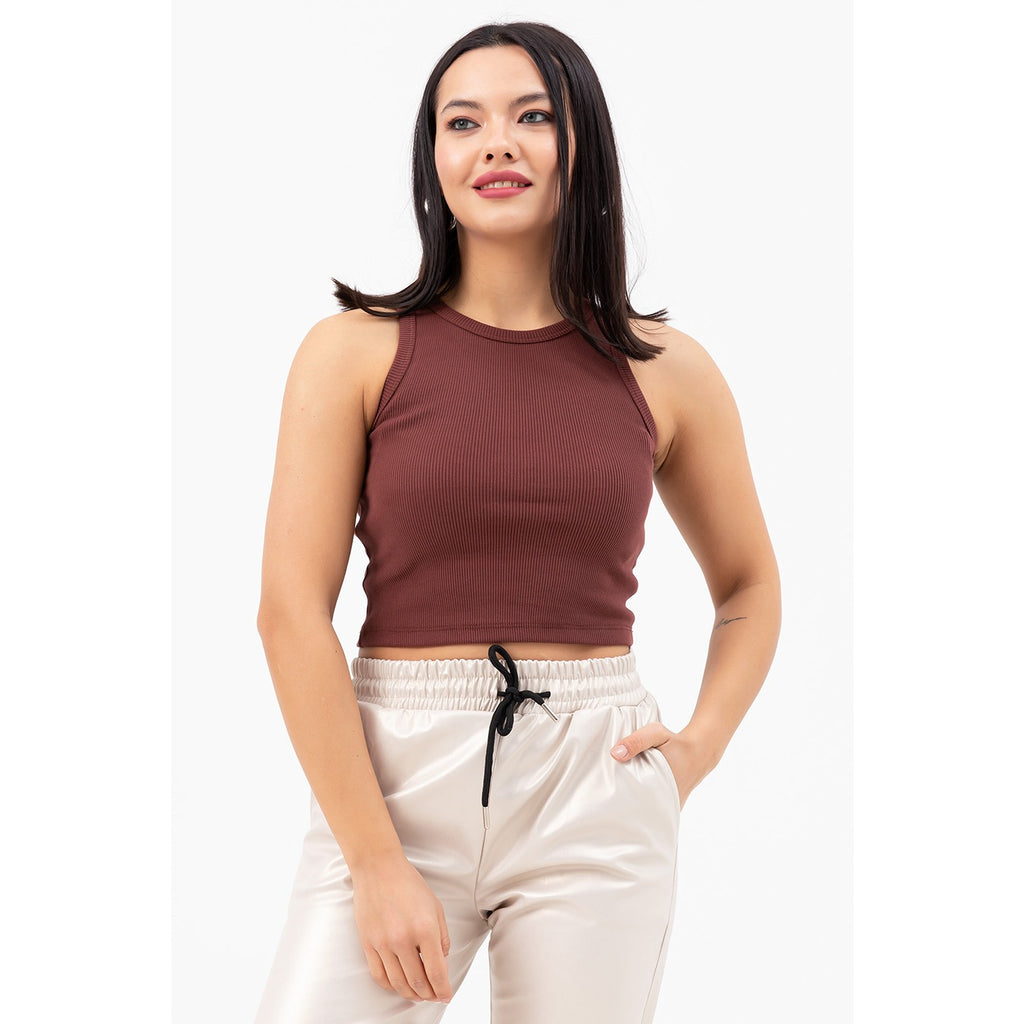 Brown Crop Top | Montivo Pakistan