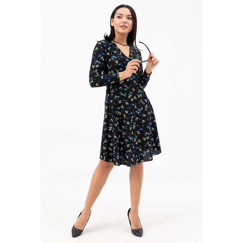 Floral Double Breasted Patterned Dress | Montivo Pakistan