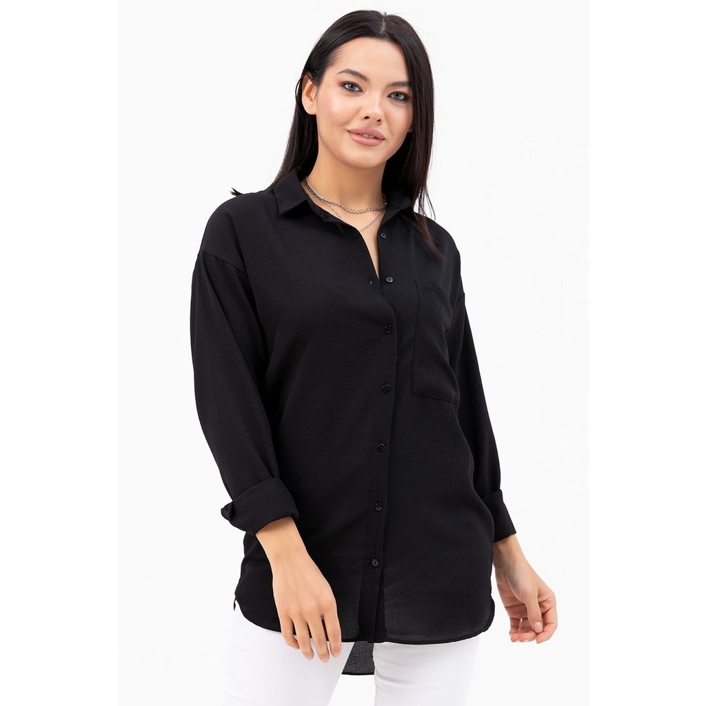 Black Oversized Shirt | Montivo Pakistan
