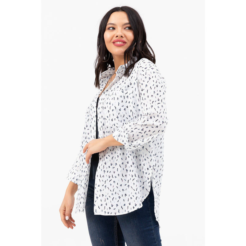 White Oversized Pocket Shirt | Montivo Pakistan