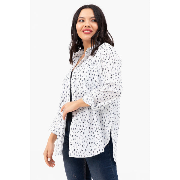 White Oversized Pocket Shirt | Montivo Pakistan