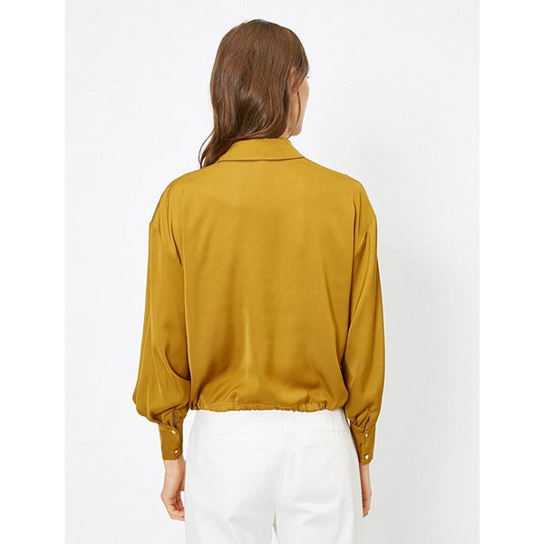 Khaki Women Tie Waist Shirt | Montivo Pakistan