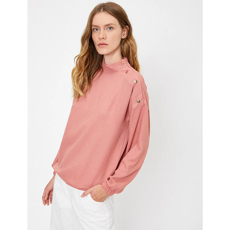 Rose Button Detailed Blouse | Montivo Pakistan
