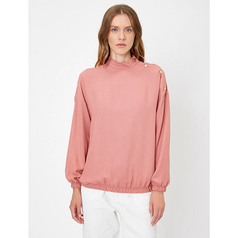 Rose Button Detailed Blouse | Montivo Pakistan