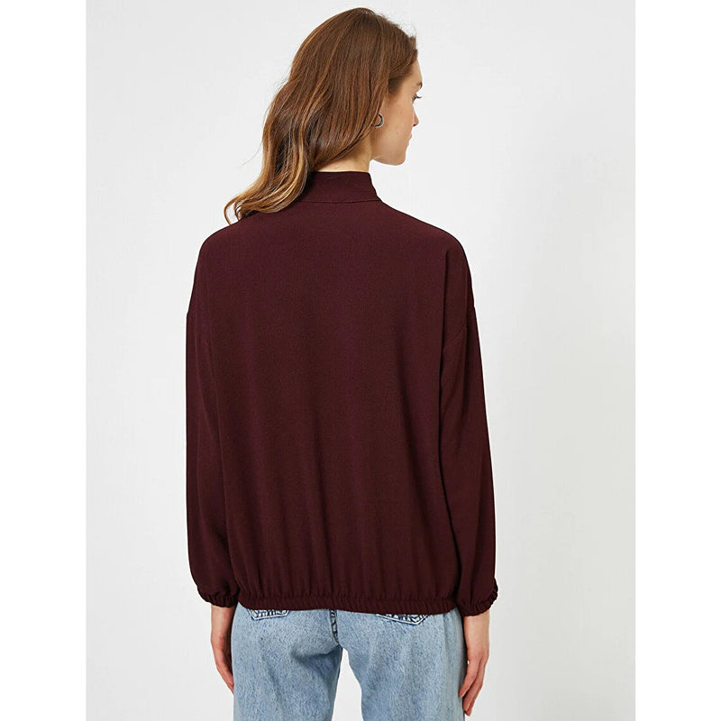 Red Button Detailed Blouse | Montivo Pakistan
