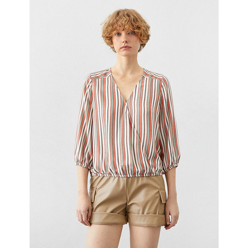 Red Striped Blouse | Montivo Pakistan