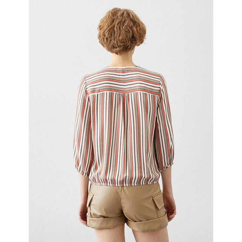 Red Striped Blouse | Montivo Pakistan
