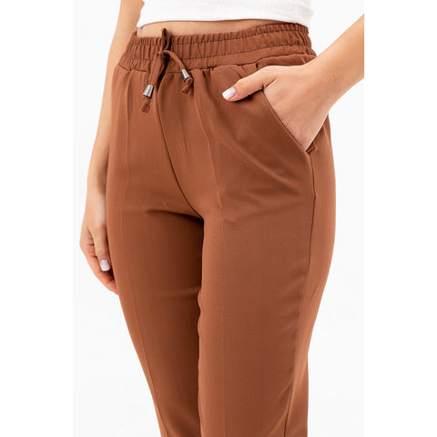 Coffee Belted Carrot Pants | Montivo Pakistan