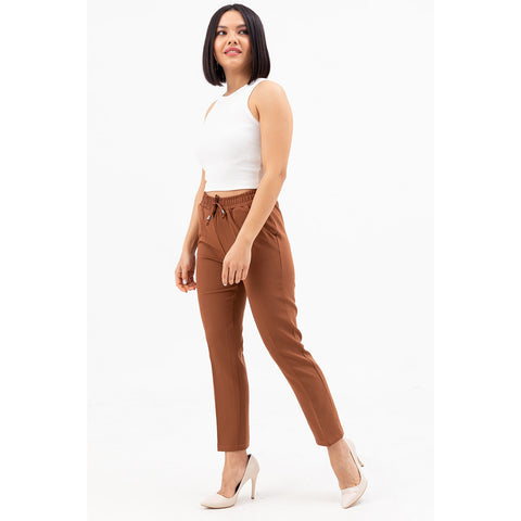 Coffee Belted Carrot Pants | Montivo Pakistan