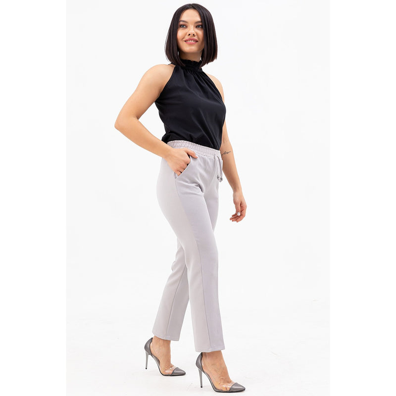 Grey Belted Carrot Pants | Montivo Pakistan