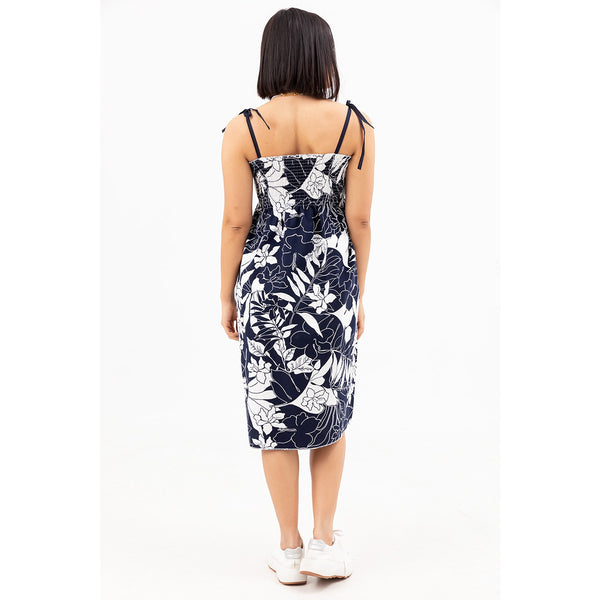Blue Patterned Dress | Montivo Pakistan