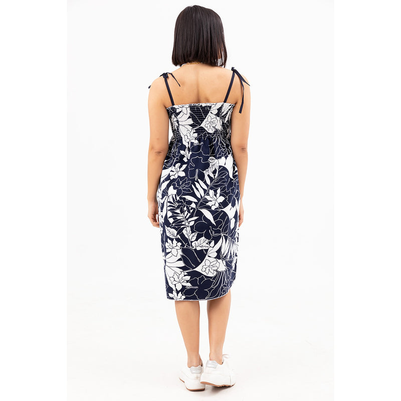 Blue Patterned Dress | Montivo Pakistan