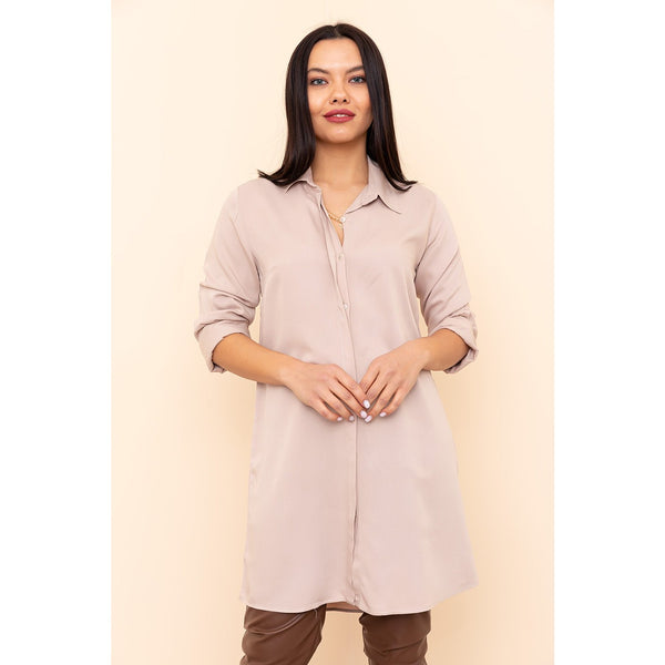 Light Mink Long Shirt Tunic | Montivo Pakistan