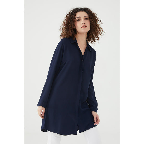 Blue Long Shirt Tunic | Montivo Pakistan