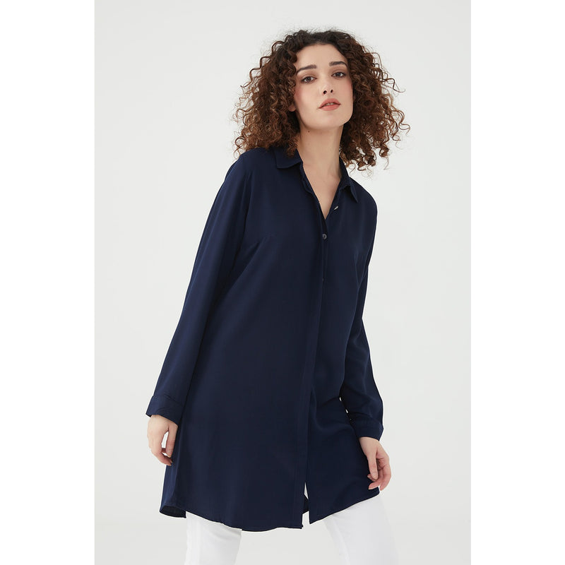 Blue Long Shirt Tunic | Montivo Pakistan