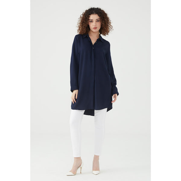 Blue Long Shirt Tunic | Montivo Pakistan