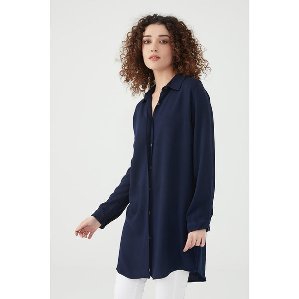 Blue Long Shirt Tunic | Montivo Pakistan