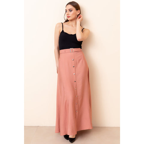 Pink Belt Detail Skirt | Montivo Pakistan