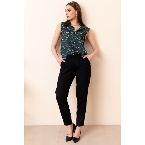 Green Patterned Jumpsuit | Montivo Pakistan
