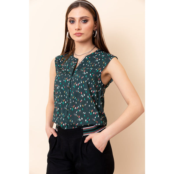 Green Patterned Jumpsuit | Montivo Pakistan