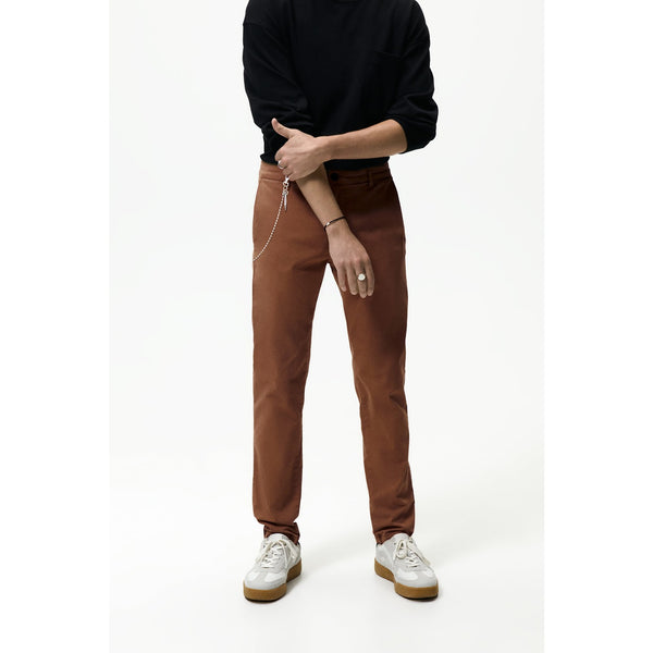 Zara Dark Brown Skinny Chinos | Montivo Pakistan