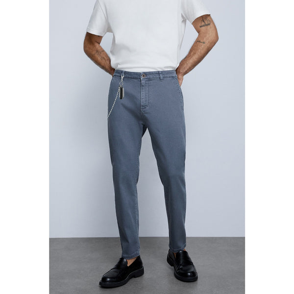 Zara Light Blue Skinny Chinos | Montivo Pakistan