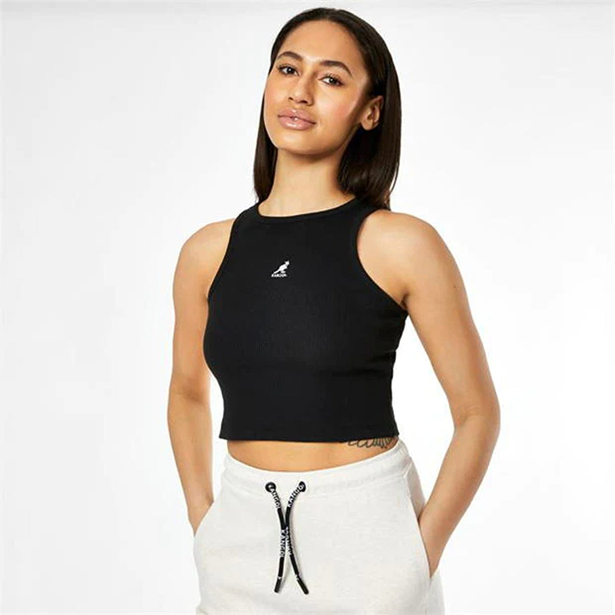 Kangol Black Crop Top | Montivo Pakistan