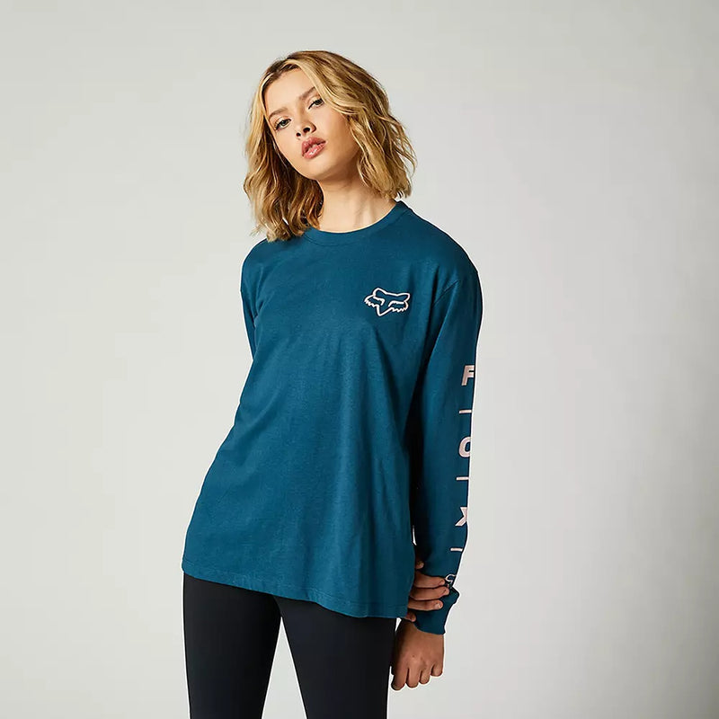 Fox Long Sleeve Indigo Tshirt | Montivo Pakistan