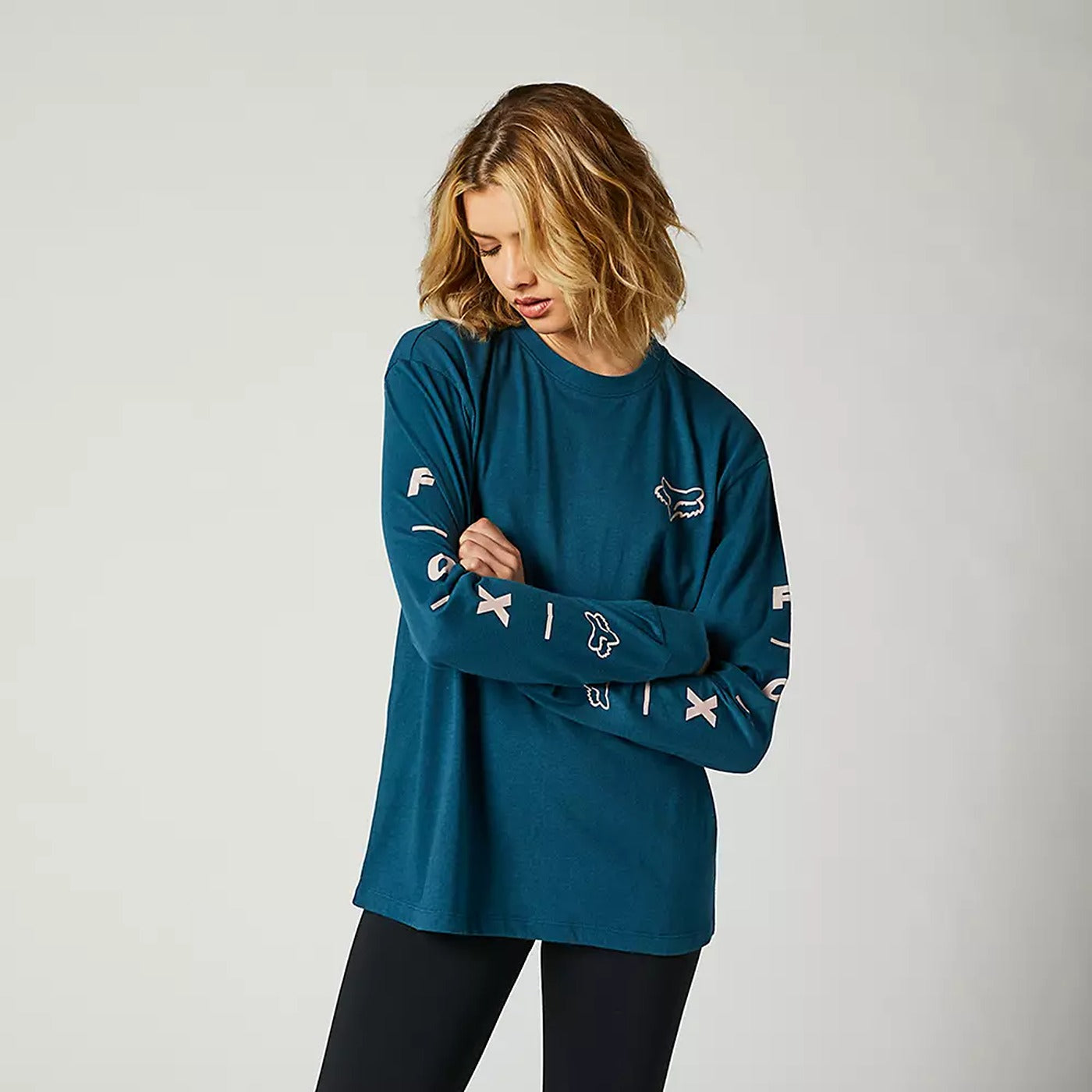Fox Long Sleeve Indigo Tshirt | Montivo Pakistan